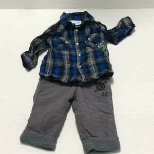 Amy Coe Boys Long Sleeved Shirt and Lined Pants